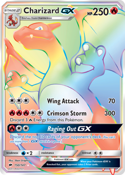 Pokemon Burning Shadows Charizard-GX - 150