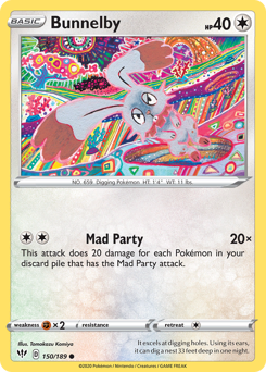 Pokemon Darkness Ablaze Bunnelby - 150