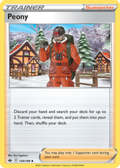 Pokemon Chilling Reign Peony - 150