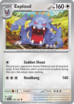 Pokemon Paradox Rift Exploud - 150