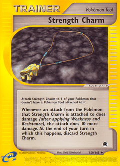 Pokemon Expedition Base Set Strength Charm - 150