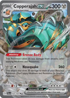 Pokemon Paldea Evolved Copperajah ex - 150