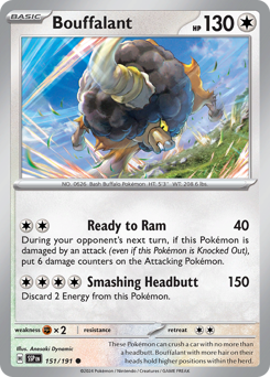 Pokemon Surging Sparks Bouffalant - 151