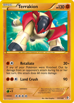 Pokemon Boundaries Crossed Terrakion - 151