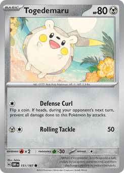 Pokemon Obsidian Flames Togedemaru - 151