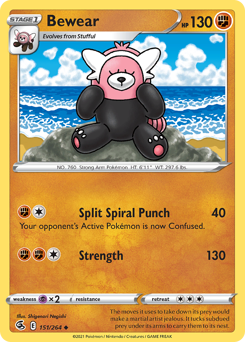 Pokemon Fusion Strike Bewear - 151