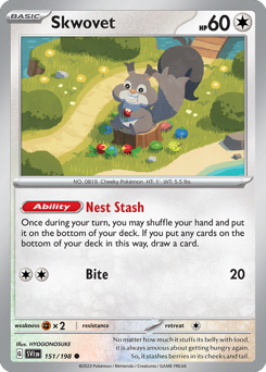 Pokemon Scarlet & Violet Skwovet - 151