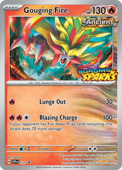 Pokemon Scarlet & Violet Black Star Promos Gouging Fire - 151