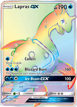 Pokemon Sun & Moon Lapras-GX - 151