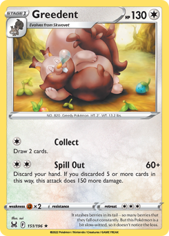 Pokemon Lost Origin Greedent - 151