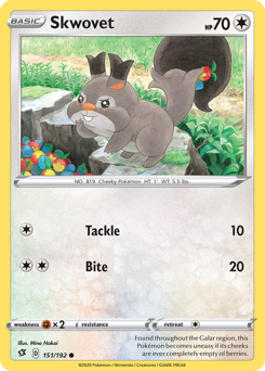 Pokemon Rebel Clash Skwovet - 151