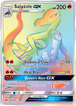 Pokemon Burning Shadows Salazzle-GX - 151