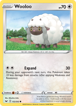 Pokemon Sword & Shield Wooloo - 152