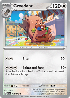 Pokemon Scarlet & Violet Greedent - 152