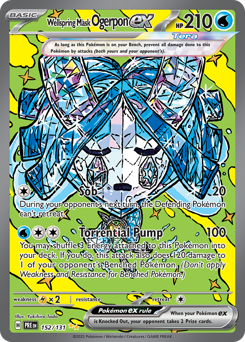 Pokemon Prismatic Evolutions Wellspring Mask Ogerpon ex - 152