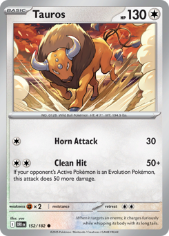 Pokemon Destined Rivals Tauros - 152