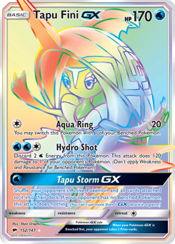 Pokemon Burning Shadows Tapu Fini-GX - 152