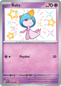 Pokemon Paldean Fates Ralts - 153