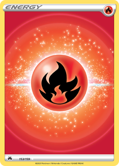 Pokemon Crown Zenith Fire Energy - 153