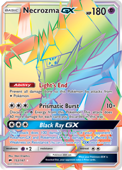 Pokemon Burning Shadows Necrozma-GX - 153