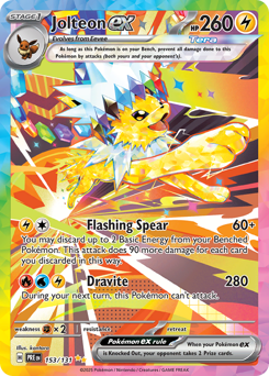 Pokemon Prismatic Evolutions Jolteon ex - 153