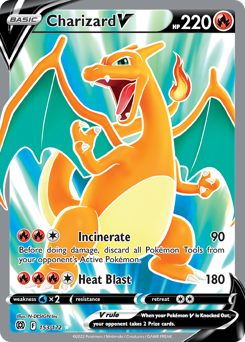 Pokemon Brilliant Stars Charizard V - 153