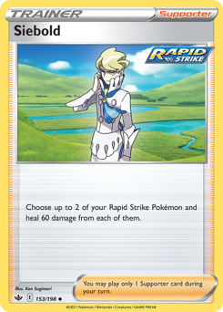 Pokemon Chilling Reign Siebold - 153