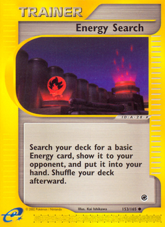 Pokemon Expedition Base Set Energy Search - 153