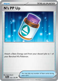 Pokemon Journey Together N's PP Up - 153