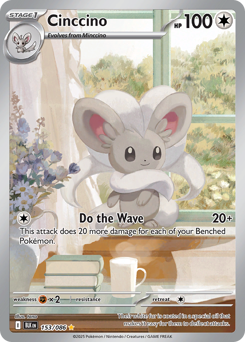 Pokemon Black Bolt Cinccino - 153