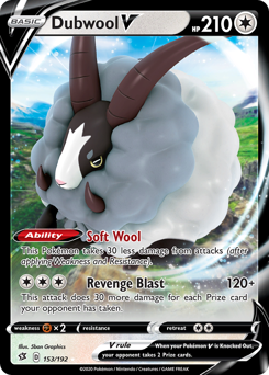 Pokemon Rebel Clash Dubwool V - 153
