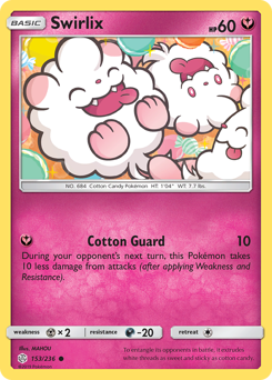 Pokemon Cosmic Eclipse Swirlix - 153