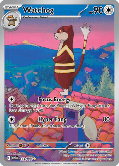 Pokemon White Flare Watchog - 153