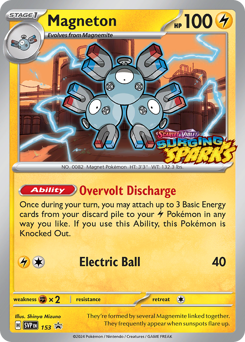 Pokemon Scarlet & Violet Black Star Promos Magneton - 153