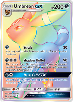 Pokemon Sun & Moon Umbreon-GX - 154