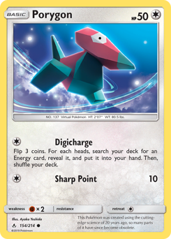 Pokemon Unbroken Bonds Porygon - 154