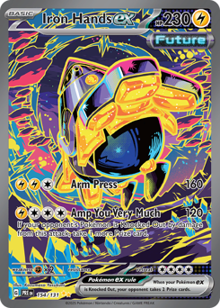 Pokemon Prismatic Evolutions Iron Hands ex - 154