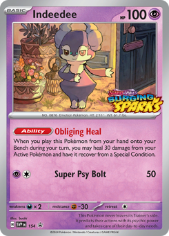 Pokemon Scarlet & Violet Black Star Promos Indeedee - 154