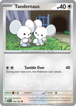 Pokemon Paradox Rift Tandemaus - 154
