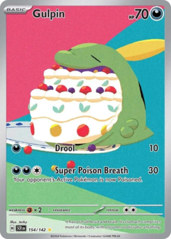 Pokemon Stellar Crown Gulpin - 154
