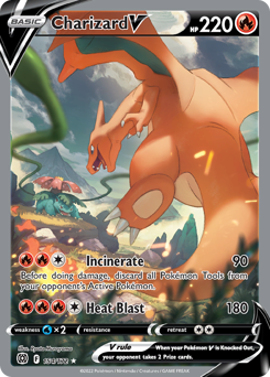 Pokemon Brilliant Stars Charizard V - 154
