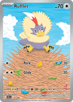 Pokemon Black Bolt Rufflet - 154