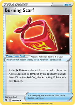 Pokemon Rebel Clash Burning Scarf - 155