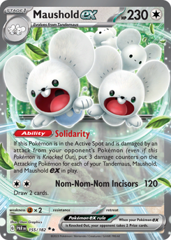 Pokemon Paradox Rift Maushold ex - 155