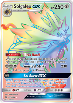 Pokemon Sun & Moon Solgaleo-GX - 155