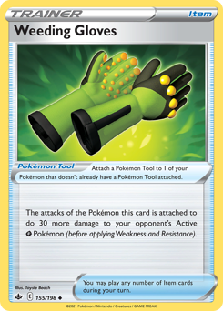 Pokemon Chilling Reign Weeding Gloves - 155
