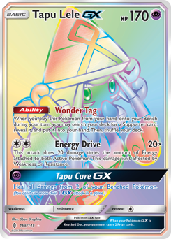 Pokemon Guardians Rising Tapu Lele-GX - 155