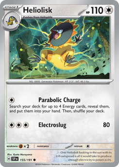 Pokemon Surging Sparks Heliolisk - 155