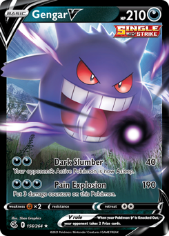 Pokemon Fusion Strike Gengar V - 156