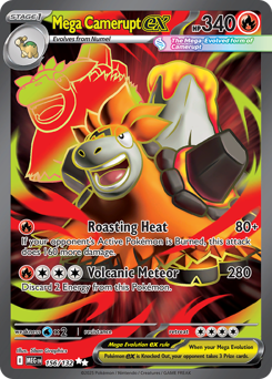 Pokemon Mega Evolution Mega Camerupt ex - 156